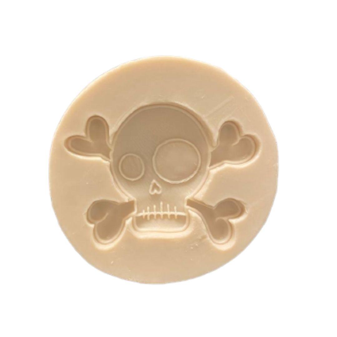 Molde de sílicon calavera calaca para fondant piratas