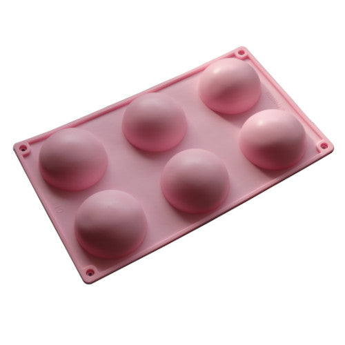 Molde de media esfera de silicón 7 cms