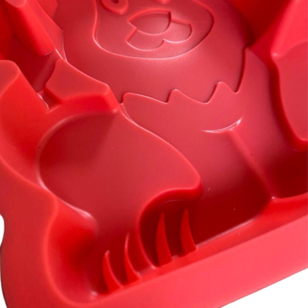 Molde de silicón de león para pastel