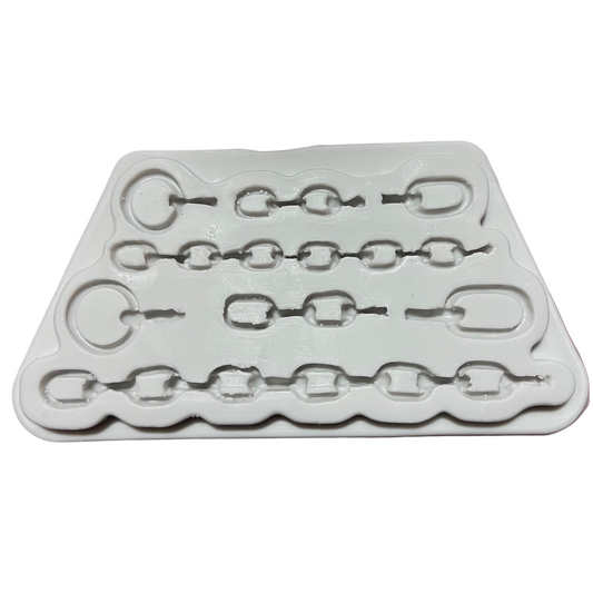 Cadenas molde de silicón para fondant repostería