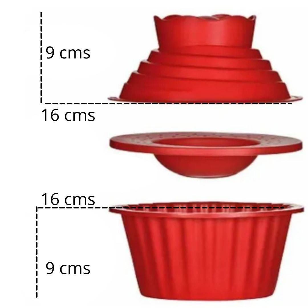 Molde de cupcake gigante jumbo de silicón