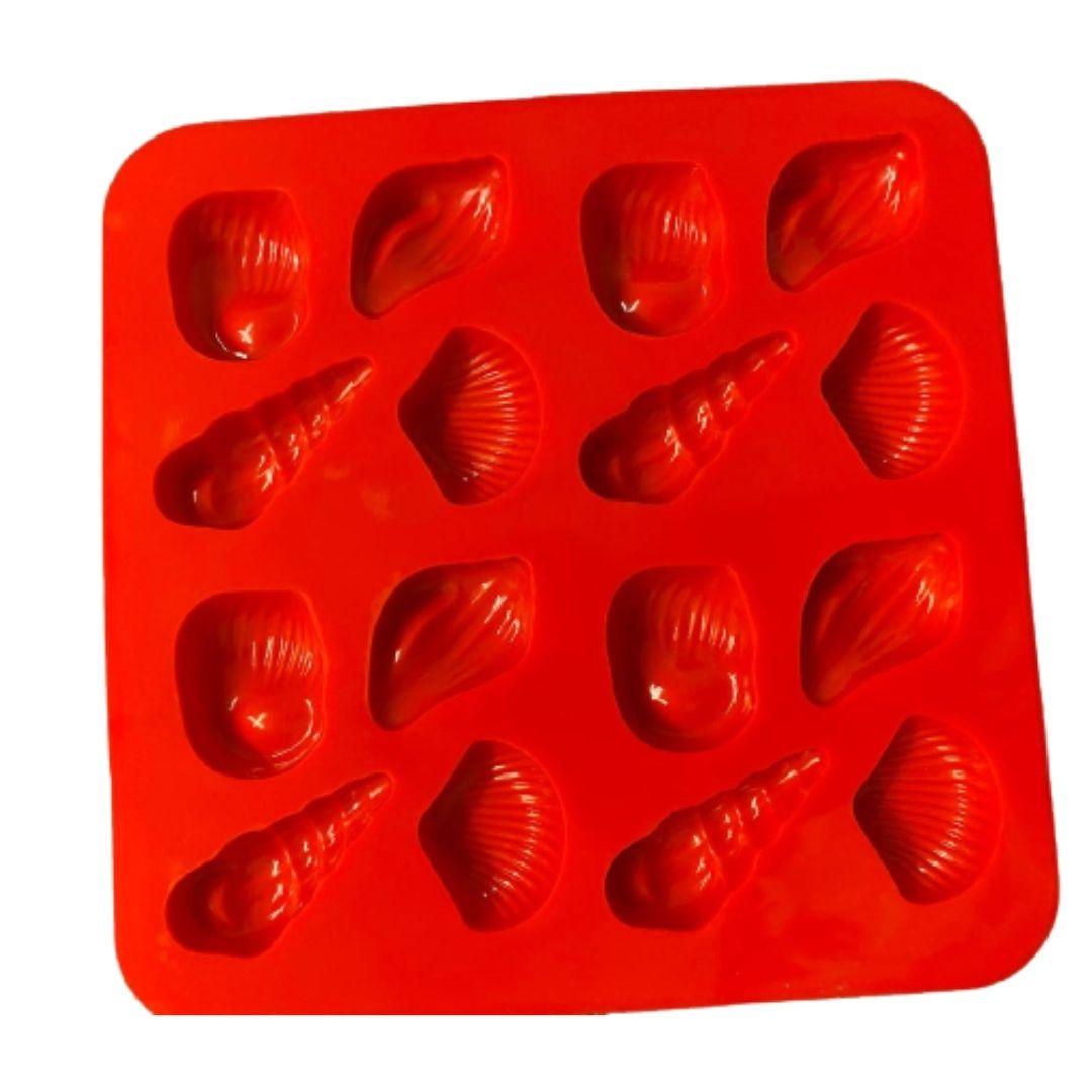 Molde de sílicon conchitas conchas de mar para repostería
