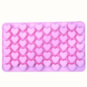 Molde de silicón mini corazones gelatina dulces chocolate