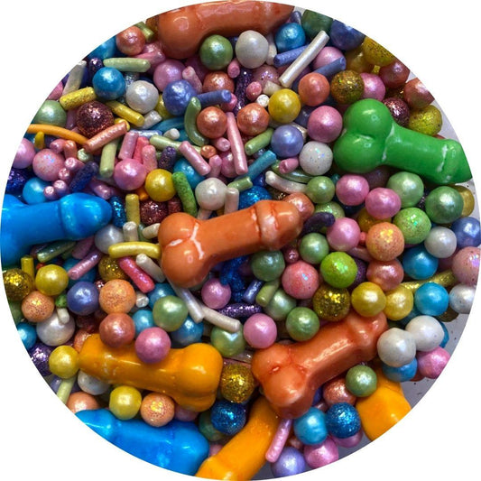 Mix sprinkles granillo perlas mini penes despedida soltera