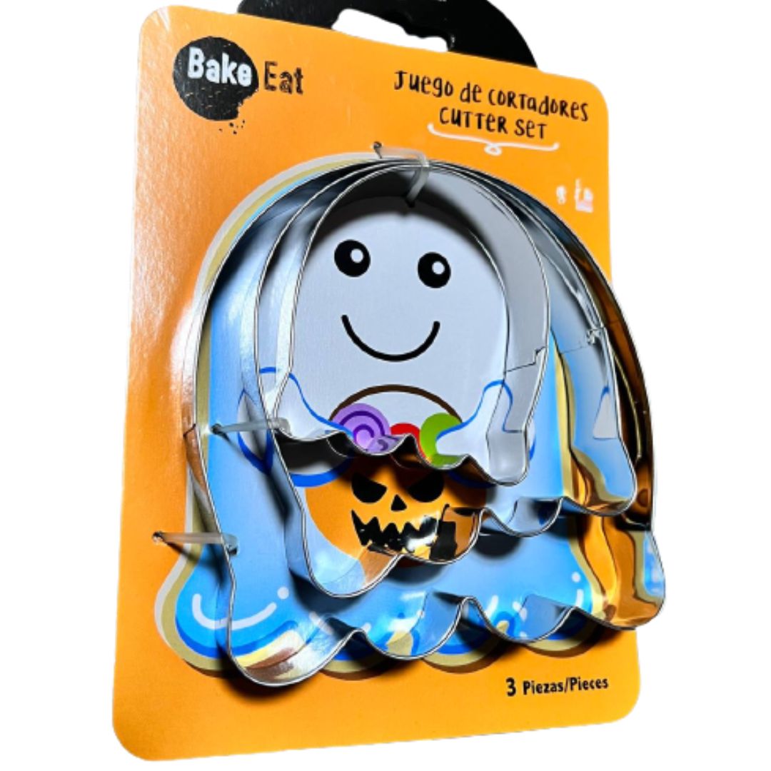 Cortadores de galletas Fantasmas Halloween set 3