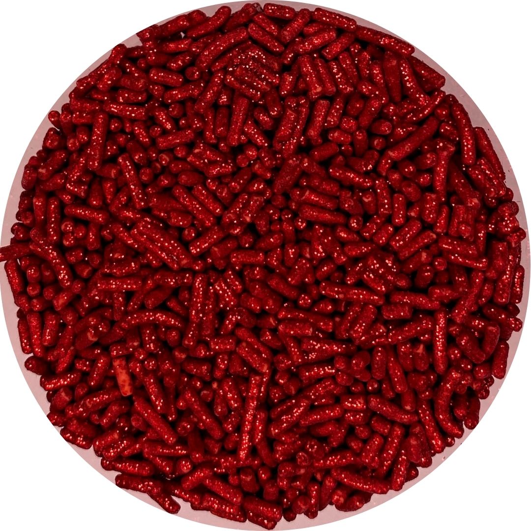 Granillo diamantado rojo