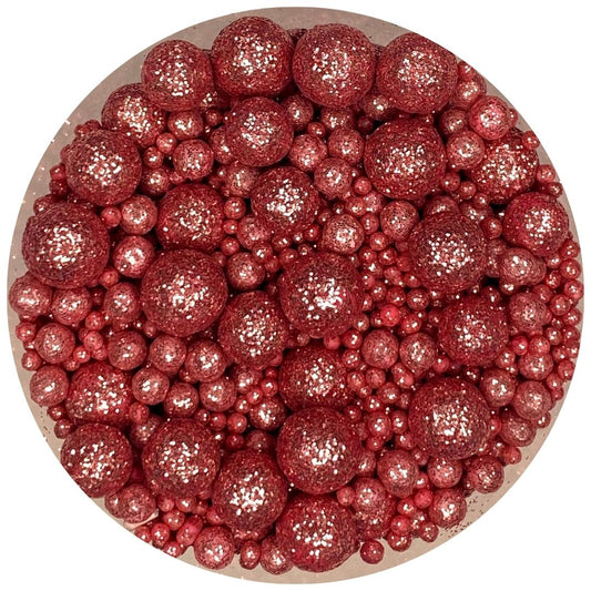 Mix de perlas diamantadas rosas