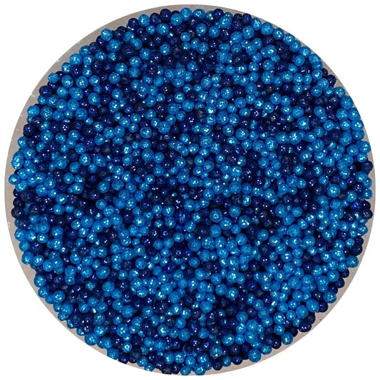 Mix de perlas diamantadas tonos azules