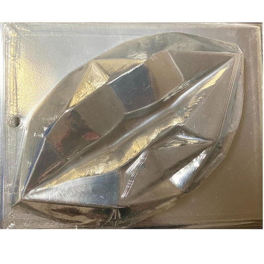 Molde de beso grande diamantado de acetato