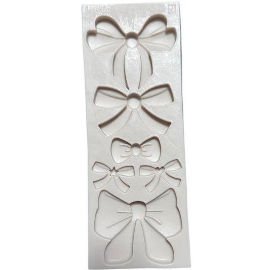 Molde de silicón de moños lazos repostería fondant