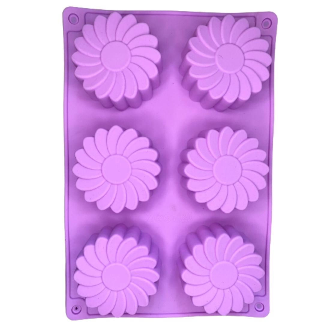 Molde de silicón en forma de flor