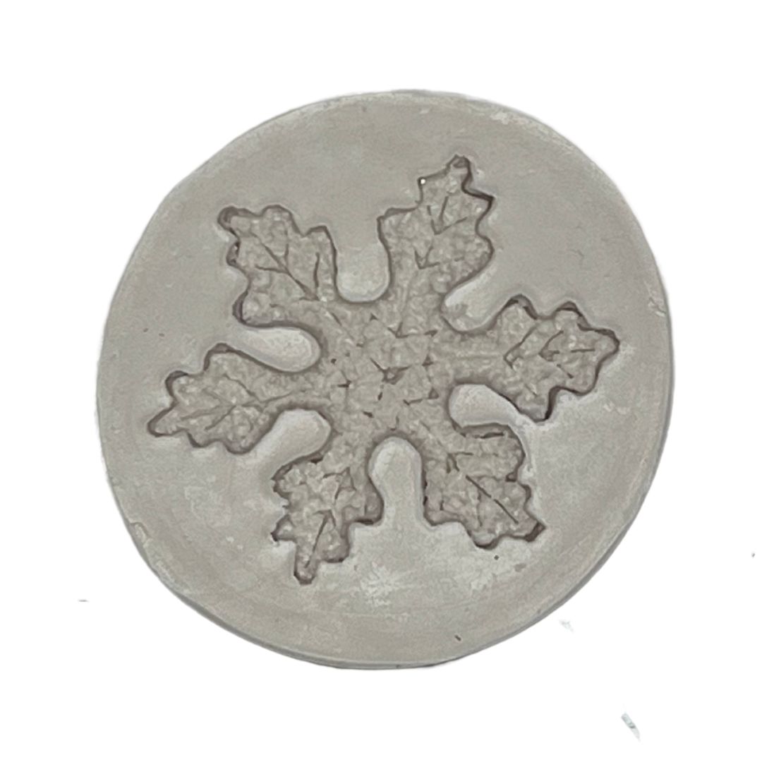 Molde de silicón para fondant copo de nieve 5.5 cms