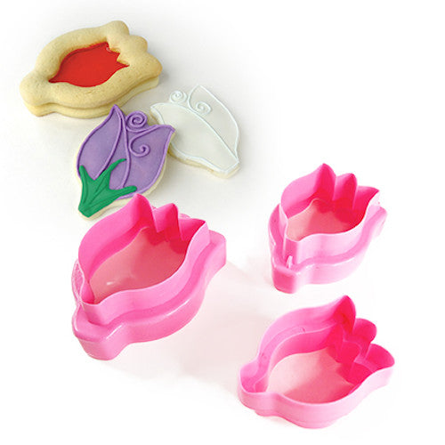 Set de cortadores doble tulipan 3 piezas