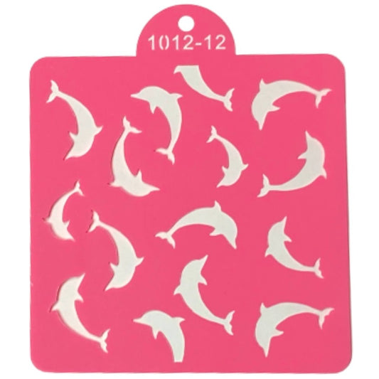 Stencil de delfines