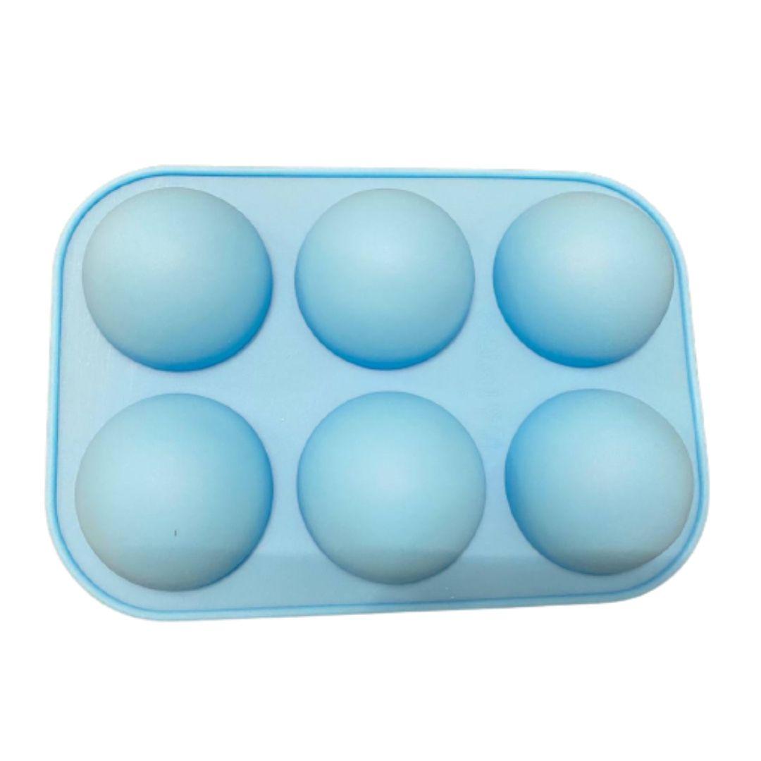 Molde de silicón media esfera 3D para repostería 5cms