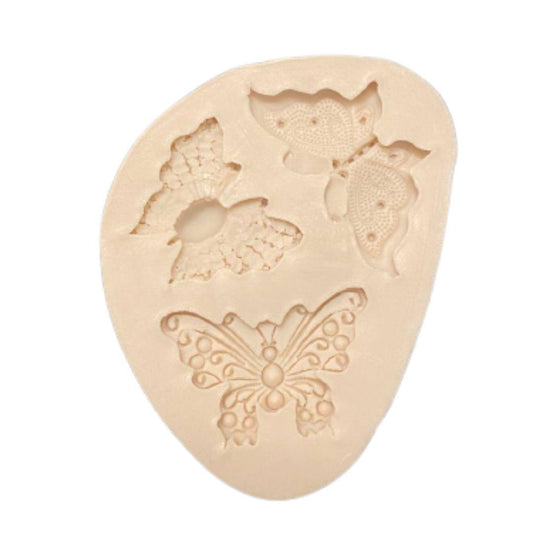 Molde de sílicon de mariposas para repostería fondant