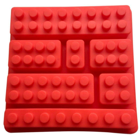 Molde de silicón de bloques ladrillos lego 7cav