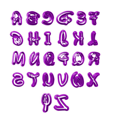 juego de cortadores letras disney