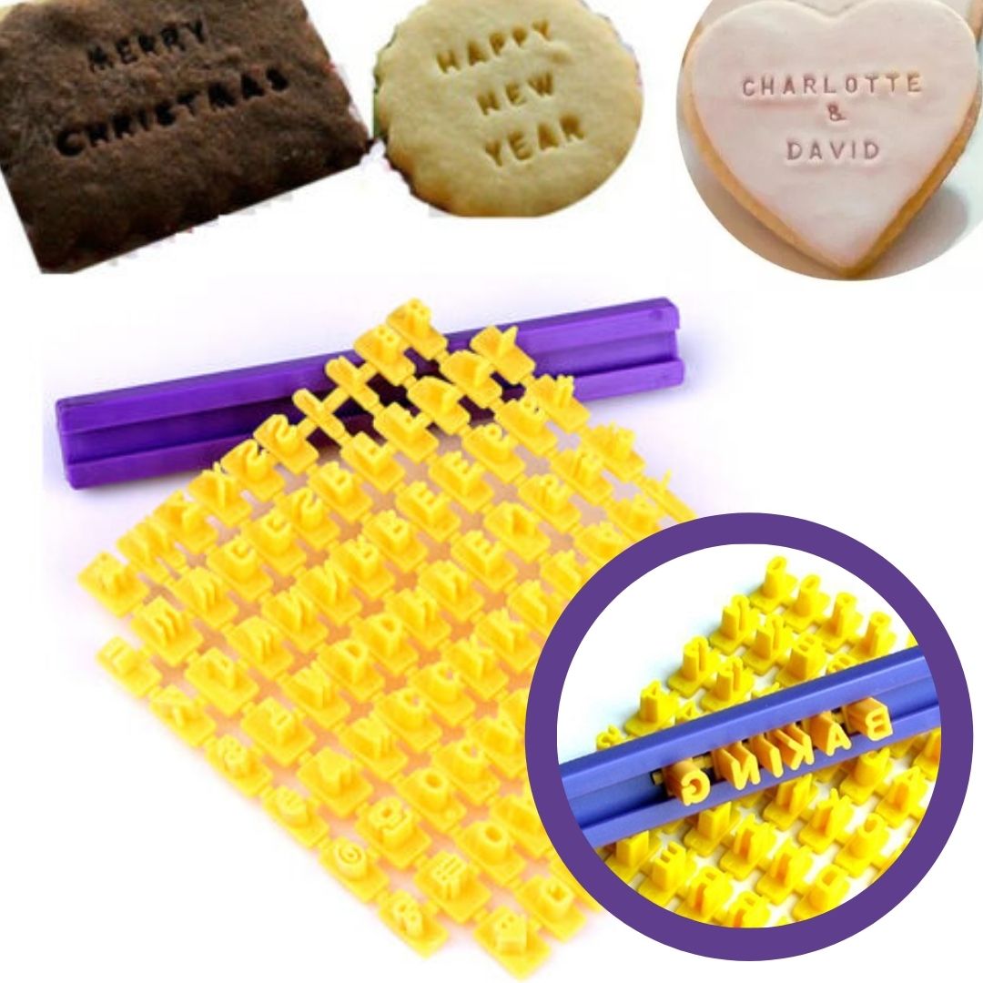 marcador de letras para galletas fondant pasta de goma