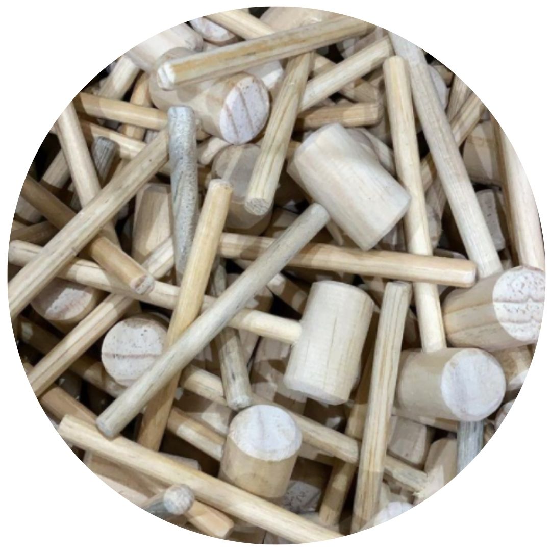 mazo de madera para reposteria