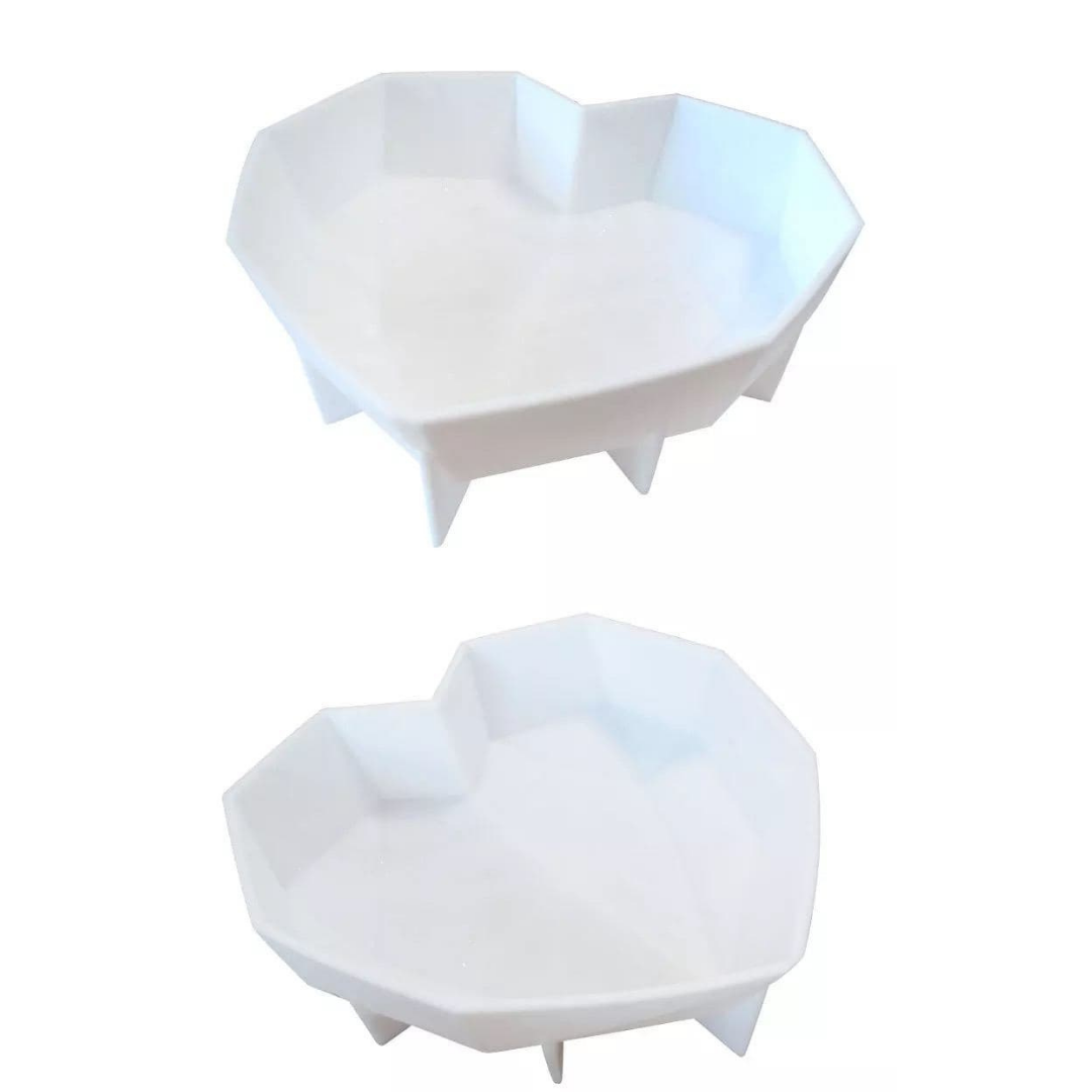 molde silicon corazon 3D diamantado diamante geometrico grande chocolate (2)